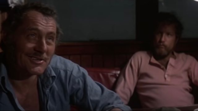 Robert Shaw and Richard Dreyfuss in Jaws