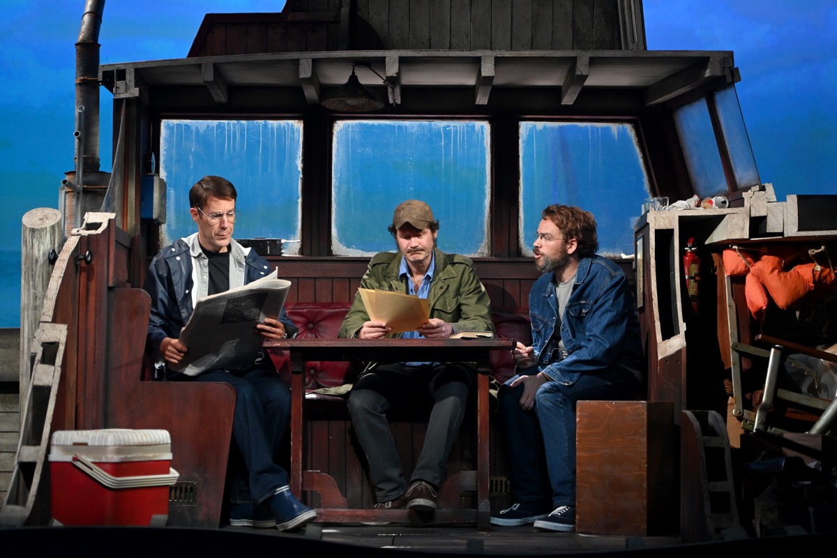 Demetri Goritas, Ian Shaw and Liam Murray Scott in "The Shark Is Broken"