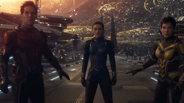 Paul Rudd, Kathryn Newton, and Evangeline Lilly in "Ant-Man and the Wasp: Quantumania"