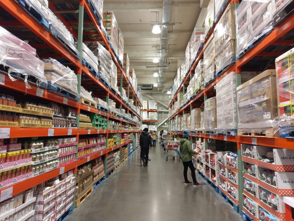 aisle at costco