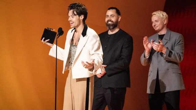 Harry Styles on stage at the 2023 Grammys