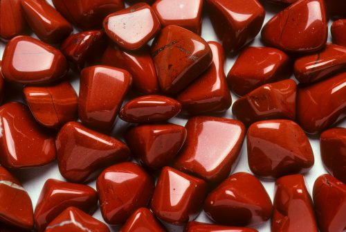 Collection of red Jasper crystals