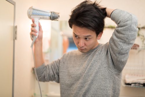 businessman in the morning, preparing for going to work