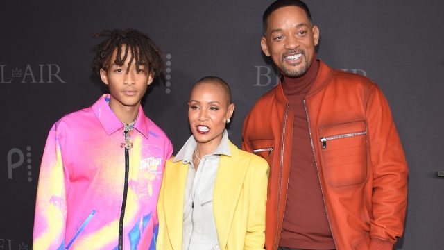 Jaden Smith, Jada Pinkett Smith, and Will Smith at the premiere of "Bel-Air" in 2022