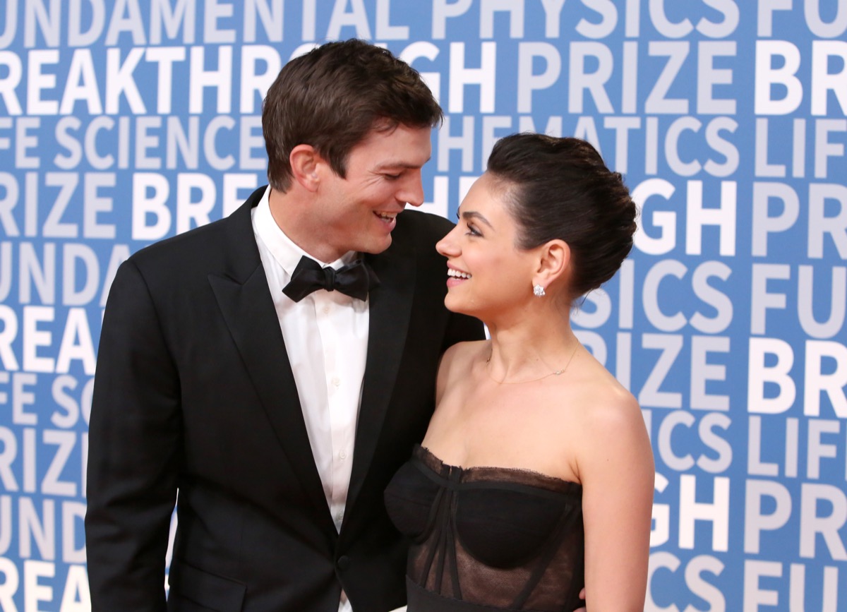 Ashton Kutcher and Mila Kunis in 2017