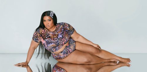 Lizzo wearing the YITTY Buttafly crop