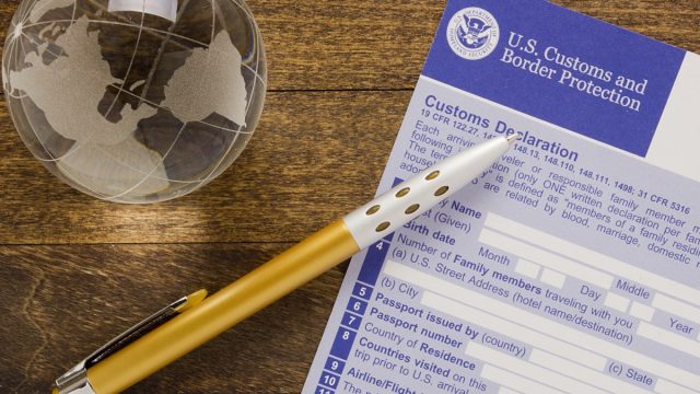U.S. Customs Declaration