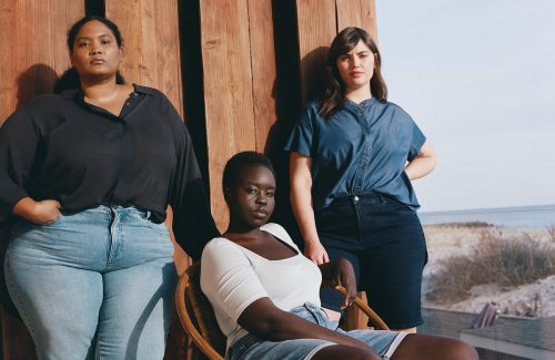 Models wearing Universal Standard clothing