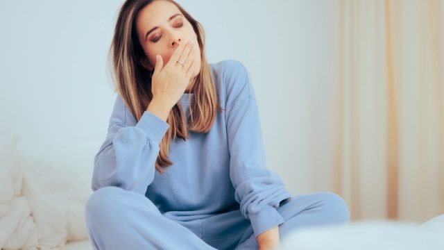 Young Woman Yawning