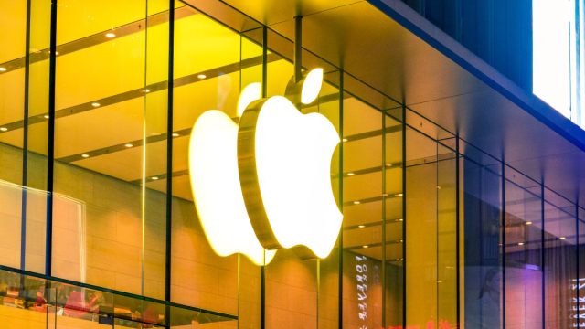 Apple Store logo on a building