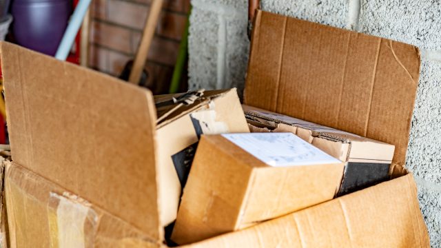 boxes in garage