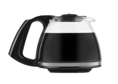 filled coffee pot