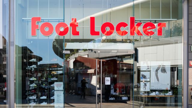 The exterior of a Foot Locker store