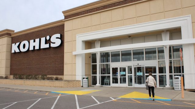 Kohl's department store exterior. Kohl's Corporation is an American department store retail chain.