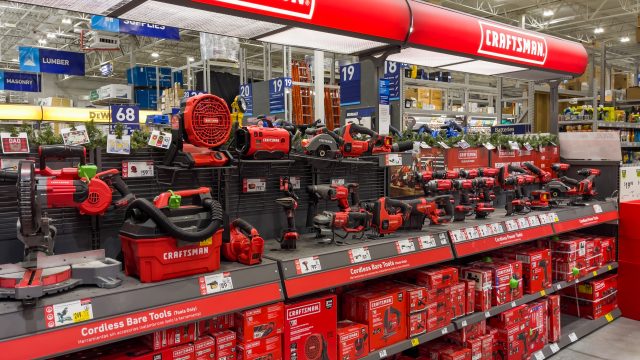 Tools at a Lowe's store