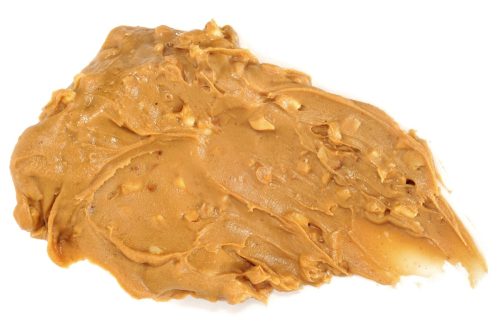 smear of crunchy peanut butter