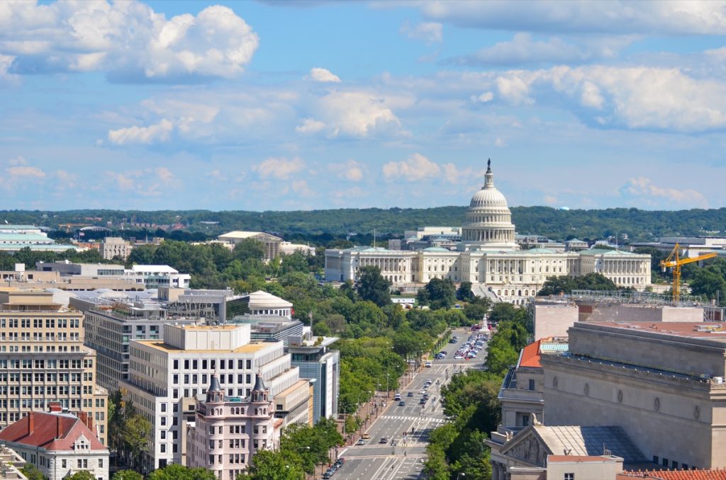 aerial view of washington, d.c.