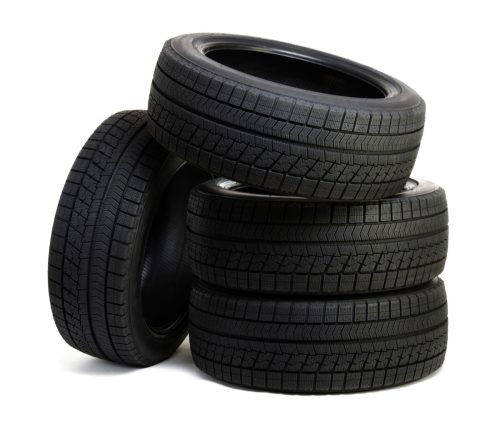 stack of car tires