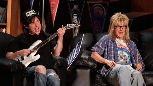 Mike Myers and Dana Carvey at the MTV Movie Awards in 2008 2008