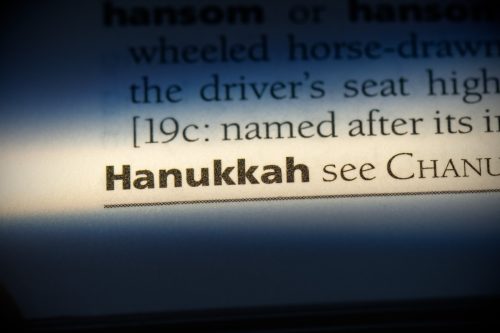 hanukkah word in a dictionary