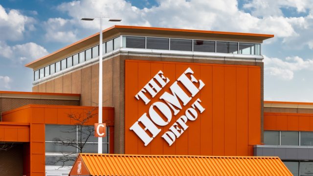 A Home Depot storefront exterior