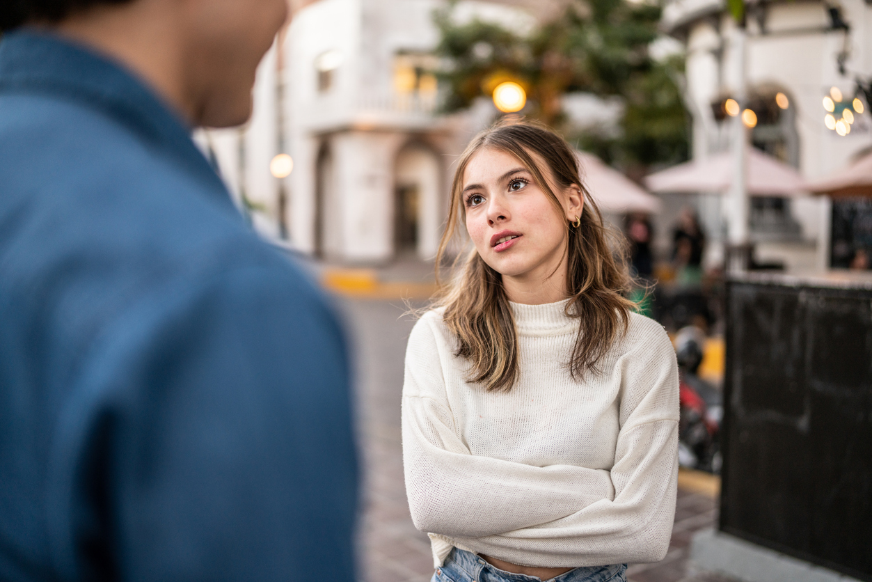 frustrated young woman