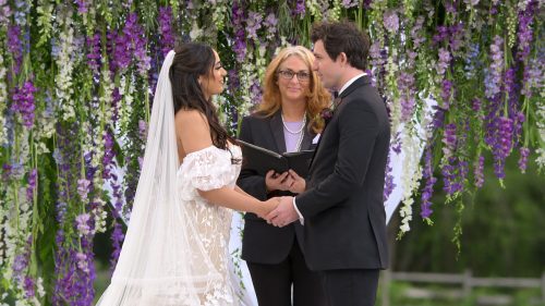 Bliss and Zach on "Love Is Blind"