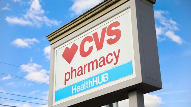 sign for CVS pharmacy
