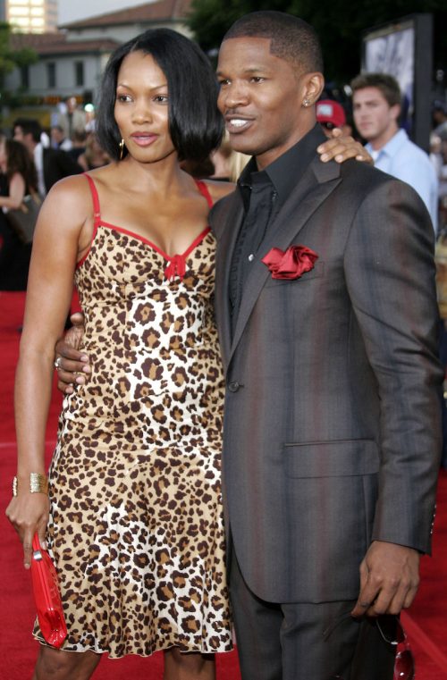 Garcelle Beauvais and Jamie Foxx at the premiere of "Miami Vice" in 2006