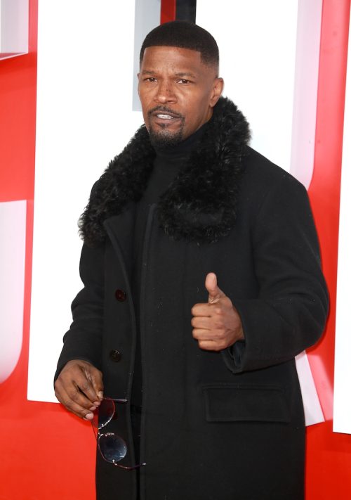 Jamie Foxx at the European premiere of "Creed III" in February 2023