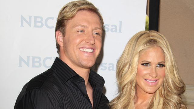 Kroy Biermann and Kim Zolciak at the NBCUniversal summer press day in 2012