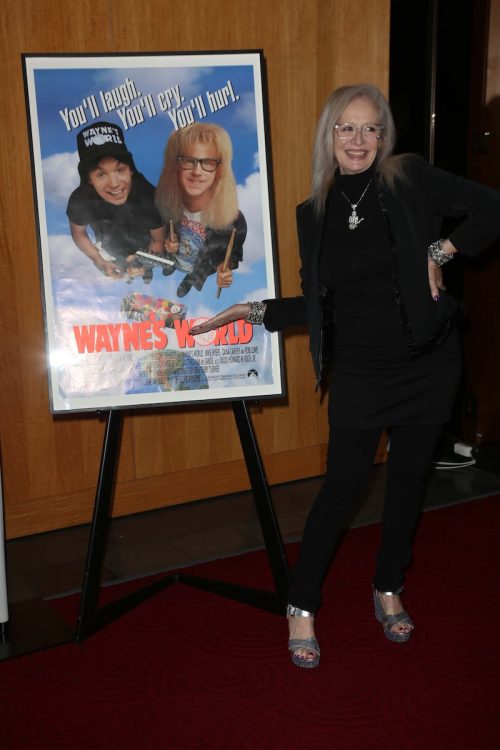 Penelope Spheeris at the Academy of Motion Picture Arts and Sciences "Wayne's World" reunion in 2013