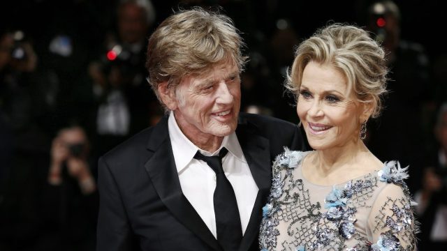 Robert Redford and Jane Fonda at the 2017 Venice Film Festival