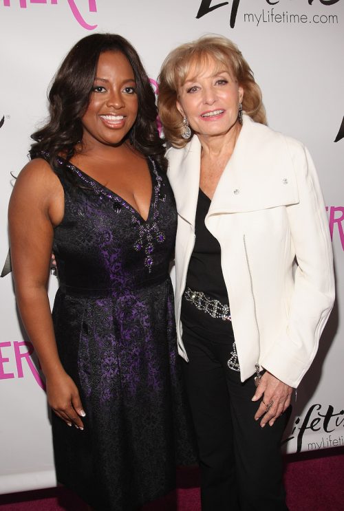 Sherri Shepherd and Barbara Walters at a launch party for "Sherri" in 2009