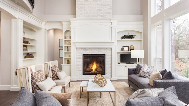 well decorated living room