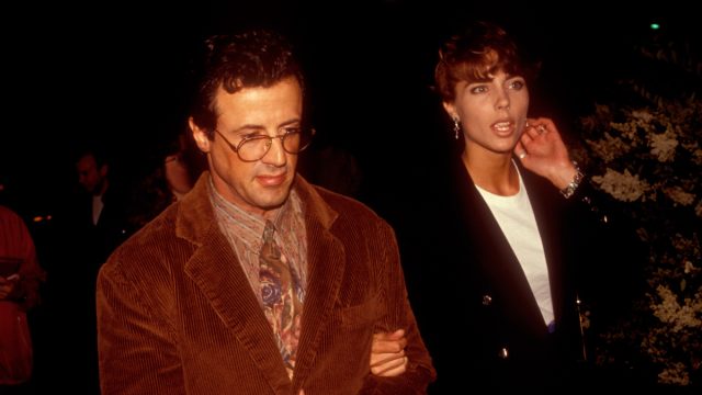 Sylvester Stallone and Jennifer Flavin in Los Angeles circa 1991