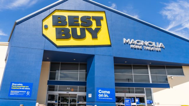 A Best Buy storefront exterior