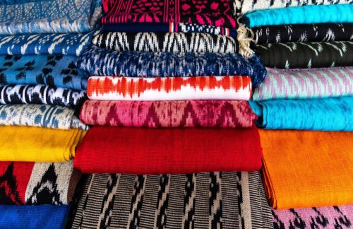 Ikat Patterned Scarves