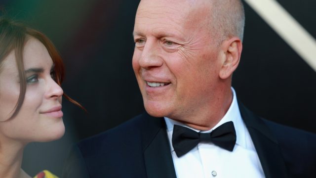 Bruce Willis and daughter Tallulah at the Hollywood Palladium on July 14, 2018 in Los Angeles, California.