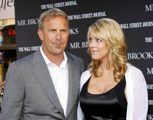 Kevin Costner and Christine Baumgartner at the premiere of "Mr. Brooks" in 2007