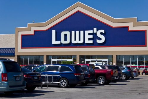 Indianapolis - Circa April 2016: Lowe's Home Improvement Warehouse. Lowe’s Helps Customers Improve the Places They Call Home III