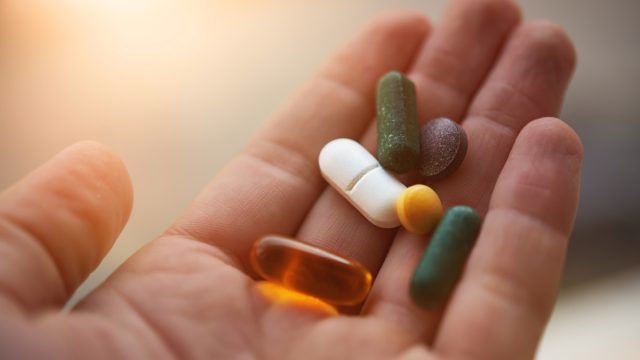 Prepared to take my nutritional supplements