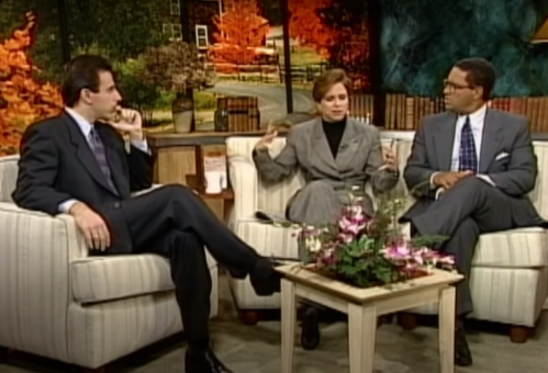 Matt Lauer, Katie Couric, and Bryant Gumbel on "Today" in 1994