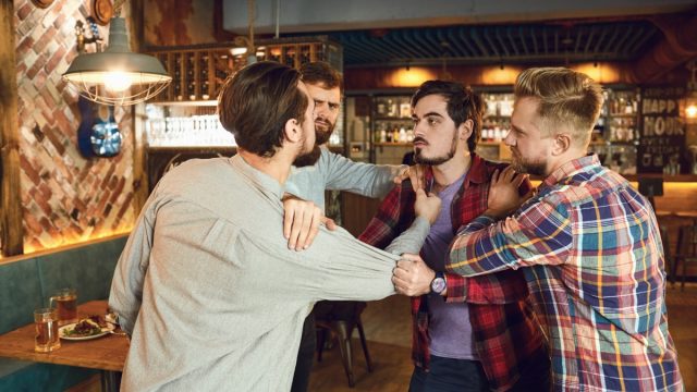 Men Ready to Fight