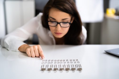 Person Organizing Things