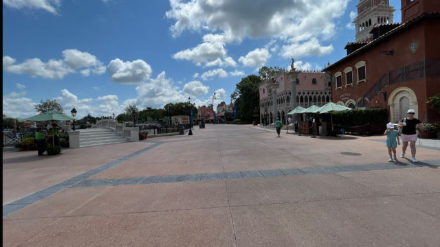 photo of "empty" disney park