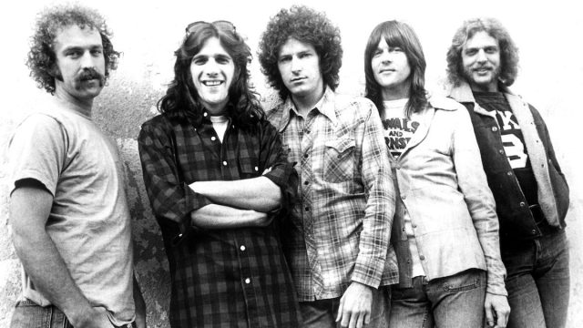 Bernie Leadon, Glenn Frey, Don Henley, Randy Meisner, and Don Felder circa 1976