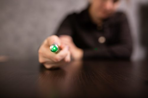 green laser pointer
