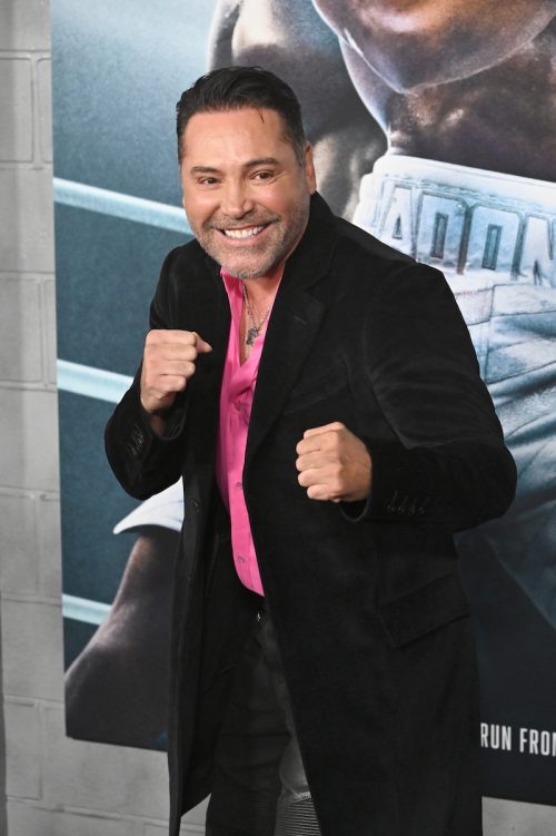 Oscar De La Hoya at the premiere of "Creed III" in 2023