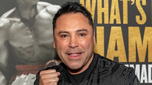 Oscar De La Hoyta at the premiere of "What's My Name: Muhammad Ali" in 2019
